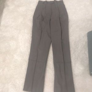 NWOT Gray Front Pleated Pants